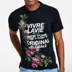 INC Men's Brayden Classic-Fit Short-Sleeve Graphic T-Shirt, Black, Sz: Small